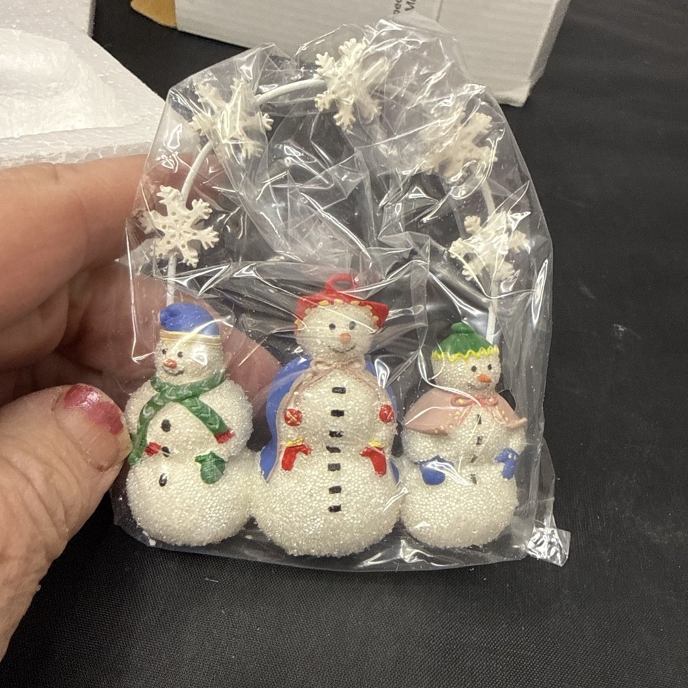 snowpeople placecard holder 2259-03 new in box
